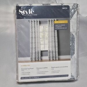 Style Selections Warrenton Light Filtering Grommet Top Panel Indigo Size 50"x84"